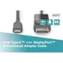 DIGITUS USB-C Kabel auf DisplayPort BidireKtional max. Auflösung 8K@30Hz, 2m