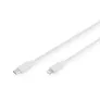 DIGITUS Daten- und Ladekabel USB-C zu Lightning, 2m, weiß
