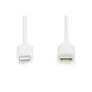 DIGITUS Daten- und Ladekabel USB-C zu Lightning, 2m, weiß
