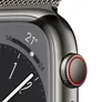 Apple Watch Series 8 LTE 45mm Edelstahl Graphit Milanaise Graphit