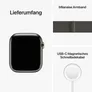 Apple Watch Series 8 LTE 45mm Edelstahl Graphit Milanaise Graphit