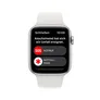 Apple Watch SE (2. Gen) GPS 44mm Aluminium Silber Sportarmband Weiß