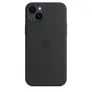 Apple Original iPhone 14 Plus Silikon Case mit MagSafe Mitternacht