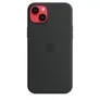Apple Original iPhone 14 Plus Silikon Case mit MagSafe Mitternacht