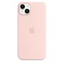 Apple Original iPhone 14 Plus Silikon Case mit MagSafe Kalkrosa