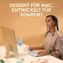 Logitech Lift für Mac Offwhite - Vertical Ergonomische Kabellose Maus