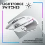 Logitech G502 X Plus LIGHTSYNC RGB Kabellose Gaming Maus Weiß