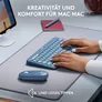 Logitech K380 für Mac Kabellose Tastatur Blueberry