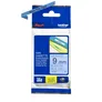 Brother TZe-521 Schriftband 9mm x 8m, schwarz auf blau, selbstklebend