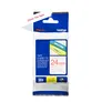 Brother TZe-252 Schriftband 24mm x 8m rot auf weiß selbstklebend