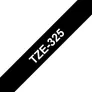 Brother TZe-325 Schriftband 9mm x 8m, weiß auf schwarz, selbstklebend