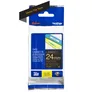 Brother TZe-354 Schriftband gold auf schwarz, 24 mm x 8 m, selbstklebend
