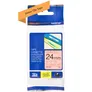 Brother TZe-B51 Schriftband stark klebend 24mm x 5m schwarz auf orange laminier
