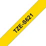 Brother TZe-S621 Schriftband, 9mm x 8m, schwarz auf gelb, stark klebend