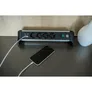 Brennenstuhl Alu-Office-Line Steckdosenleiste 4-fach 1,8m 2x USB silber/schwarz
