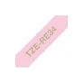 Brother TZe-RE34 P-touch textiles Schriftband gold auf rosa 12mm x 4m