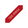 Brother TZe-RW34 P-touch textiles Schriftband gold auf weinrot 12mm x 4m