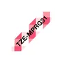 Brother TZe-MPRG31 P-touch Schriftband (laminiert), schwarz auf rot Karo, 4m