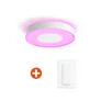 Philips Hue White & Col. Amb. Xamento Deckenleuchte L wh 3400lm & Dimmschalter