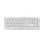 Cherry KC 1000 Keyboard US Layout mit Euro Symbol USB weiß-grau