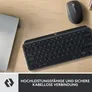 Logitech MX Keys Mini Combo for Business Grafit, Logi Bolt Adapter, Bluetooth, USB-C, Unterstützt Logi Options+