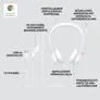 Logitech H390 Kabelgebundenes Beidseitiges Headset USB Weiß