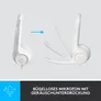 Logitech H390 Kabelgebundenes Beidseitiges Headset USB Weiß