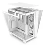 NZXT H9 Flow White Midi Tower ATX Gaming Gehäuse weiß mit Glasfenster
