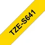 Brother TZe-S641 Schriftband, 18mm x 8m, schwarz auf gelb, stark klebend