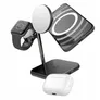 Zens Aluminium Series 4 in 1 Magnetic Wireless Charger + Watch 1x 18W Qi schwarz