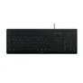 Cherry STREAM PROTECT Tastatur kabelgebunden, Schwarz