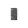 WD My Passport SSD 4 TB USB-C 3.2 Gen 2 stoßfestes Metallgehäuse grau