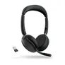 Jabra Evolve2 65 Flex UC Stereo USB Headset schwarz USB-C