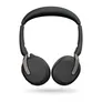 Jabra Evolve2 65 Flex MS Stereo USB Headset schwarz USB-A Wireless-Charging-Pad