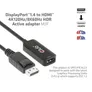Club 3D DisplayPort 1.4 auf HDMI 4K120Hz/8K60Hz HDR-Aktiv-Adapter St./B 0,1m