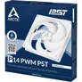 ARCTIC Gehäuselüfter P14 PWM PST 140 mm, weiß, 4-pin