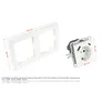 Kabelmeister Einbausteckdose 2-fach m. Schnelllader (20W, PD3.0), USB, weiss