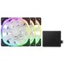 NZXT Aer RGB Gehäuselüfter 120mm Weiß/Schwarz 3er Pack