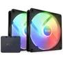 NZXT F140 RGB Core Gehäuselüfter 140mm Schwarz 2er Pack