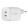 Belkin 45W Dual USB-C Ladegerät, Power Deliver, PPS, weiß, universal