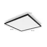 Philips Hue White Ambiance Aurelle Deckenleuchte sw + Dimmschalter • 60x60cm