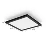 Philips Hue White Ambiance Aurelle Deckenleuchte sw + Dimmschalter • 30x30cm