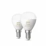 Philips Hue White Ambiance E14 Kugel 470lm, 2er Pack