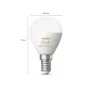 Philips Hue White Ambiance E14 Kugel 470lm, 2er Pack