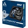 ARCTIC Gehäuselüfter P12 PWM PST 120 mm schwarz  4-pin