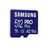 Samsung PRO Plus 512 GB microSDXC-Speicherkarte (180 MB/s, Class U3, V30, A2)