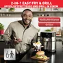 Tefal EY505D15 Easy Fry & Grill Deluxe Heißluft-Fritteuse XL schwarz