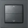 Homematic IP Tasterwippe für Markenschalter – mit Pfeilen anthrazit HmIP-BRA-A