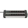 Brennenstuhl Premium-Alu-Line Steckdosenleiste 12-fach 3m silber/schwarz