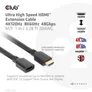 Club 3D Ultra High Speed HDMI Verlängerungskabel 4K120Hz 8K/60Hz St./B. 1m 30AWG